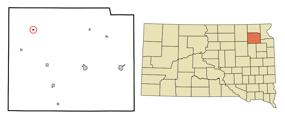 Locator map of Pierpont