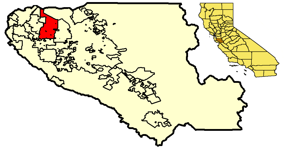 Locator map of Sunnyvale