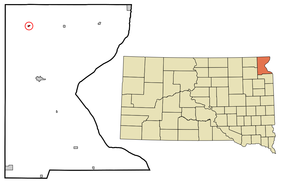 Locator map of Claire