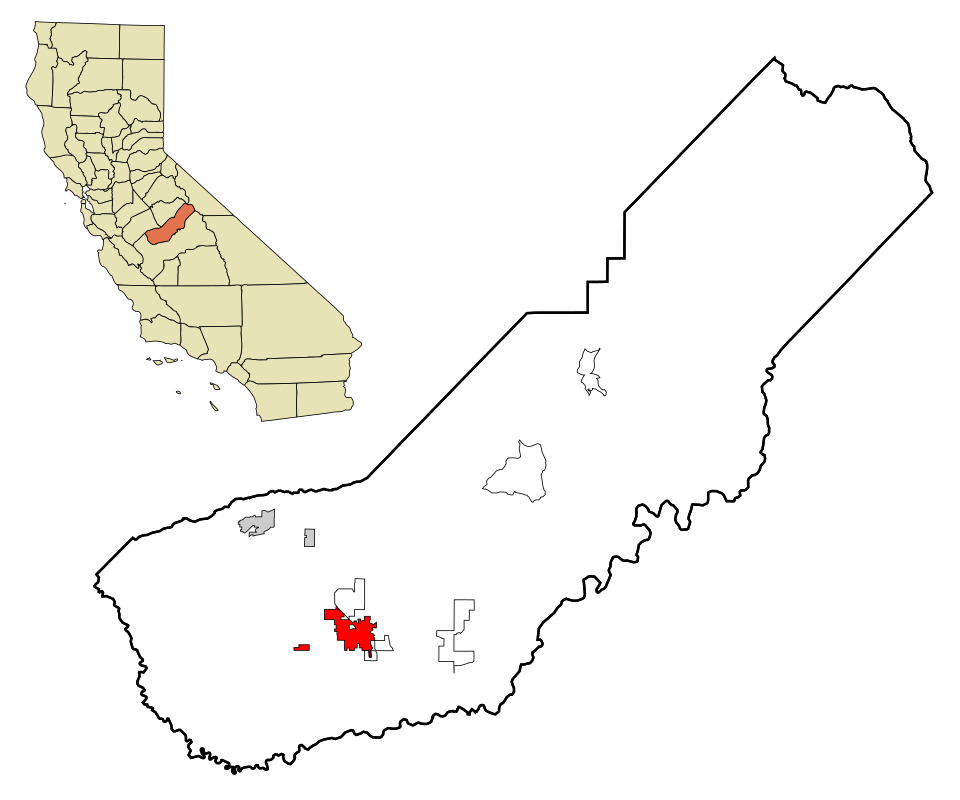 Locator map of Madera