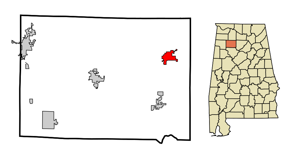 Locator map of Addison