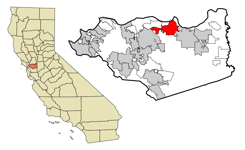 Locator map of Pittsburg