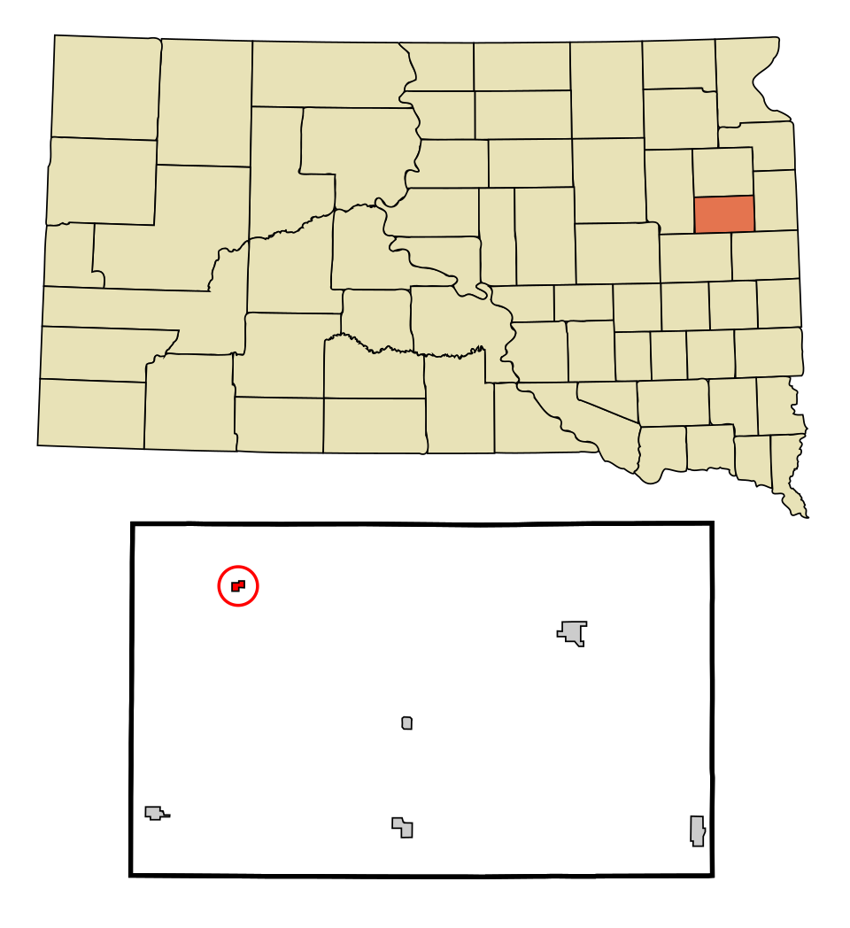 Locator map of Hazel