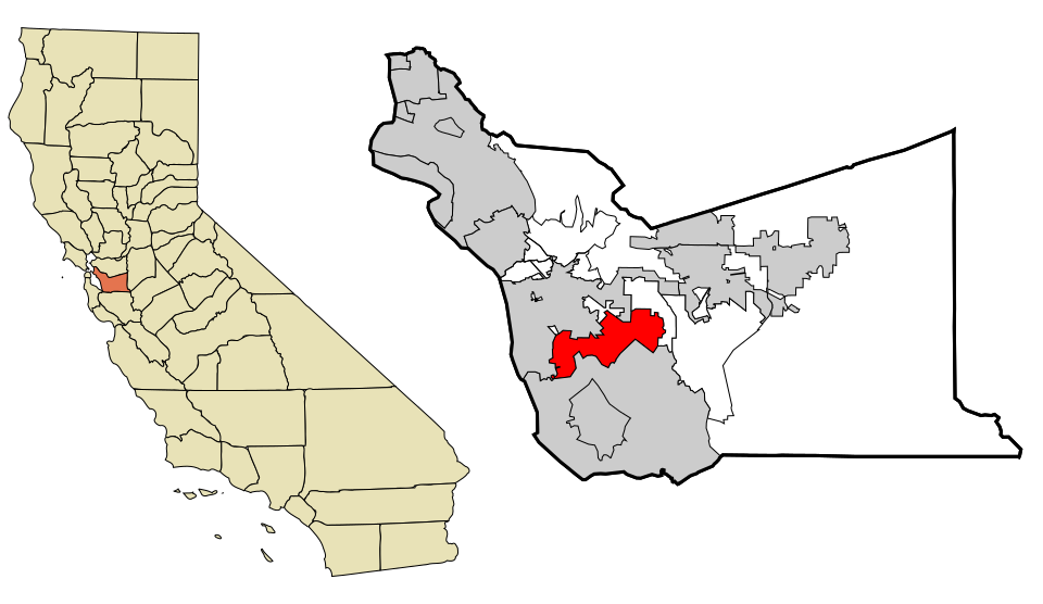 Locator map of Union