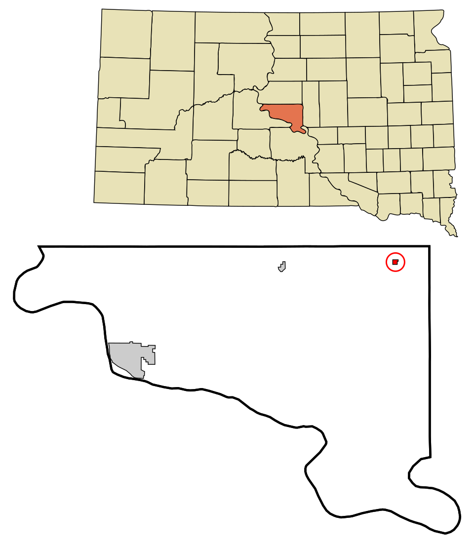 Locator map of Harrold