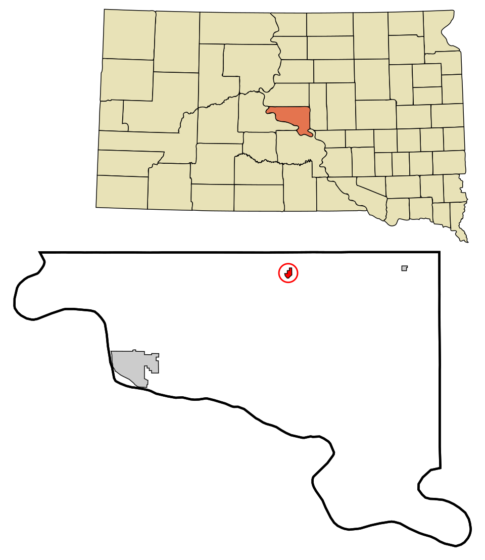 Locator map of Blunt