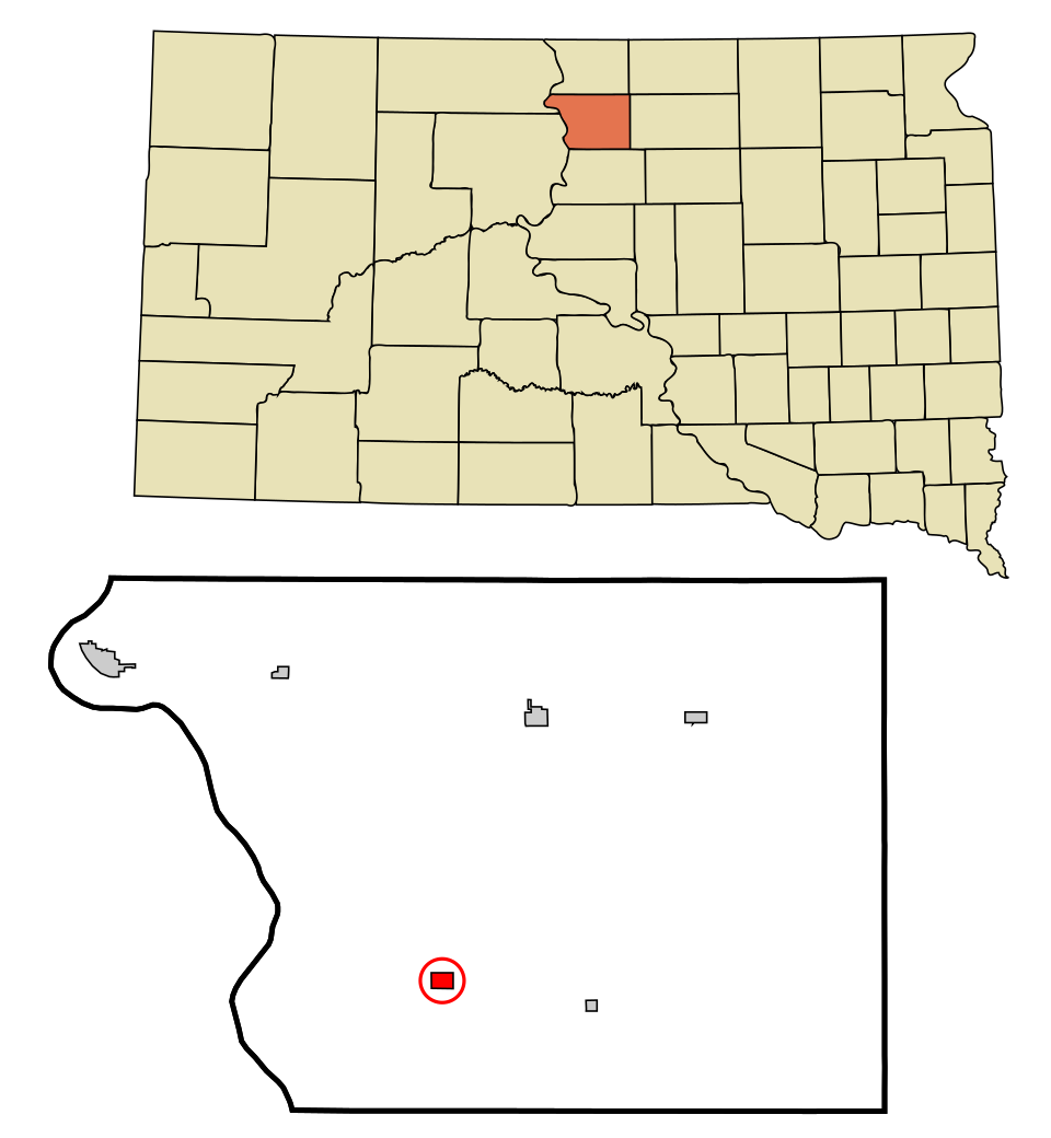 Locator map of Akaska