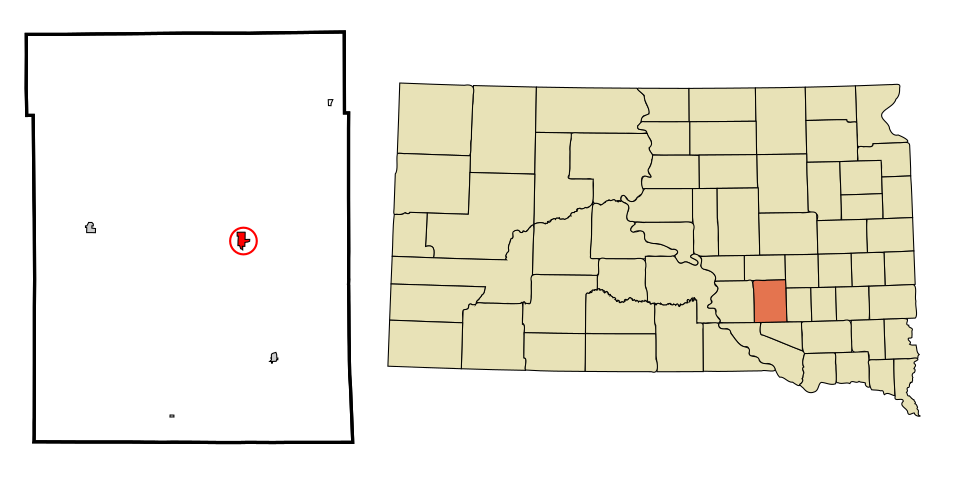 Locator map of Plankinton
