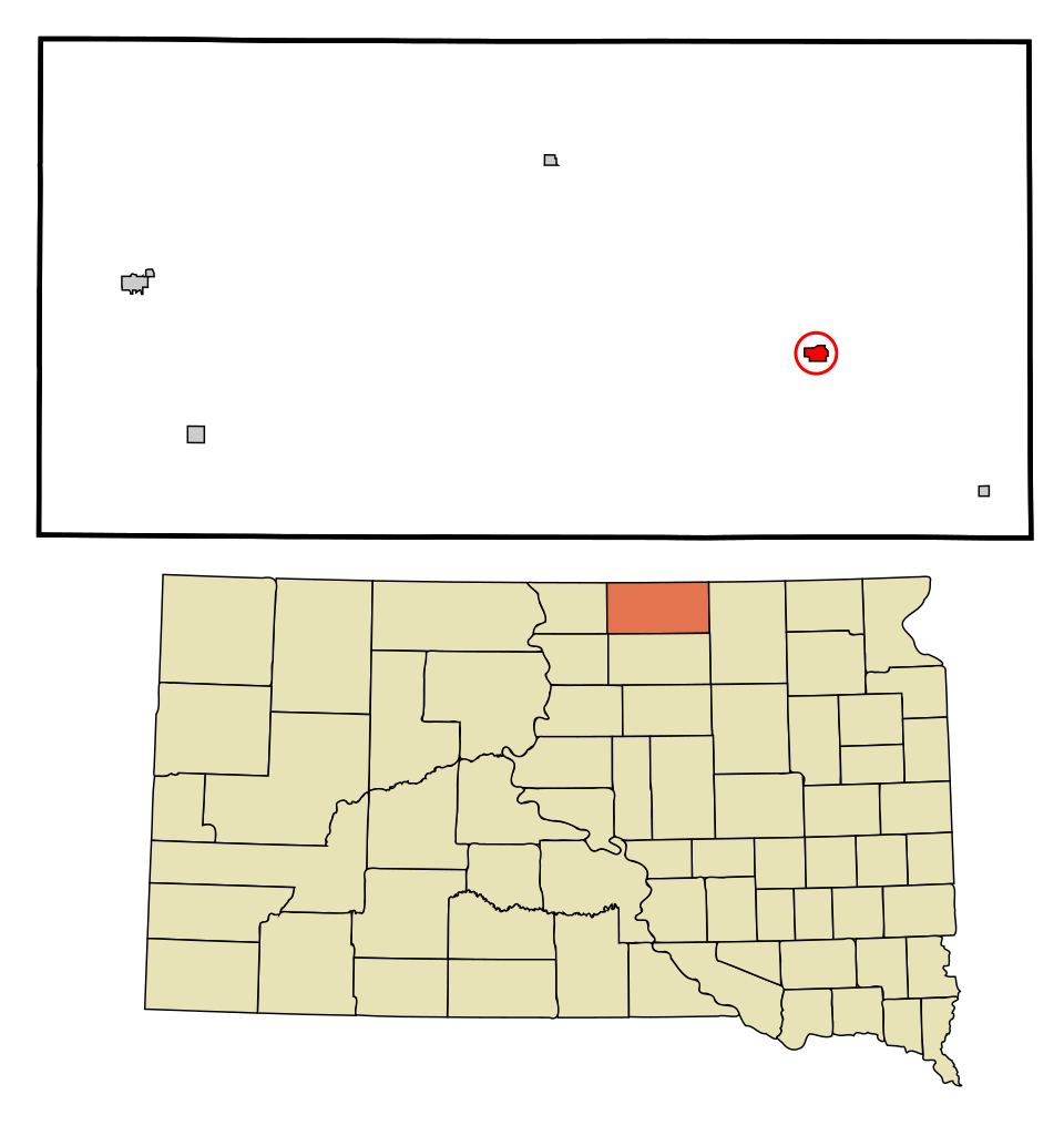 Locator map of Leola