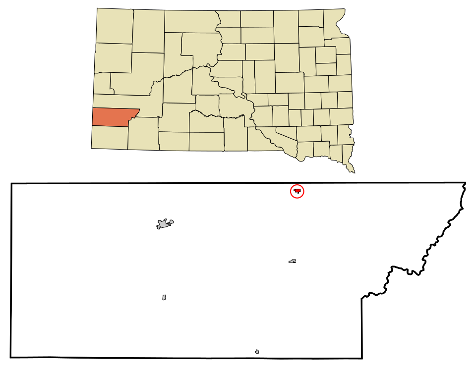 Locator map of Hermosa
