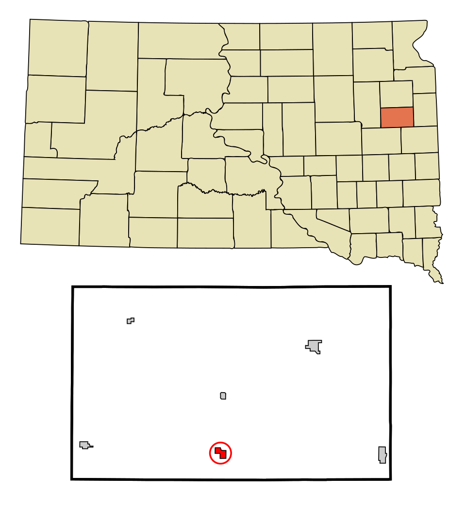Locator map of Lake Norden