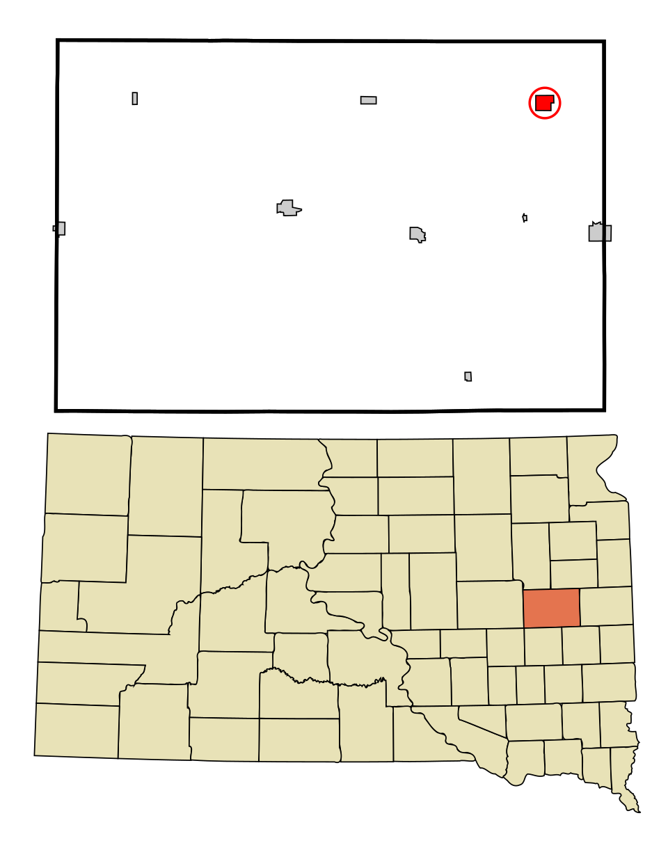 Locator map of Badger