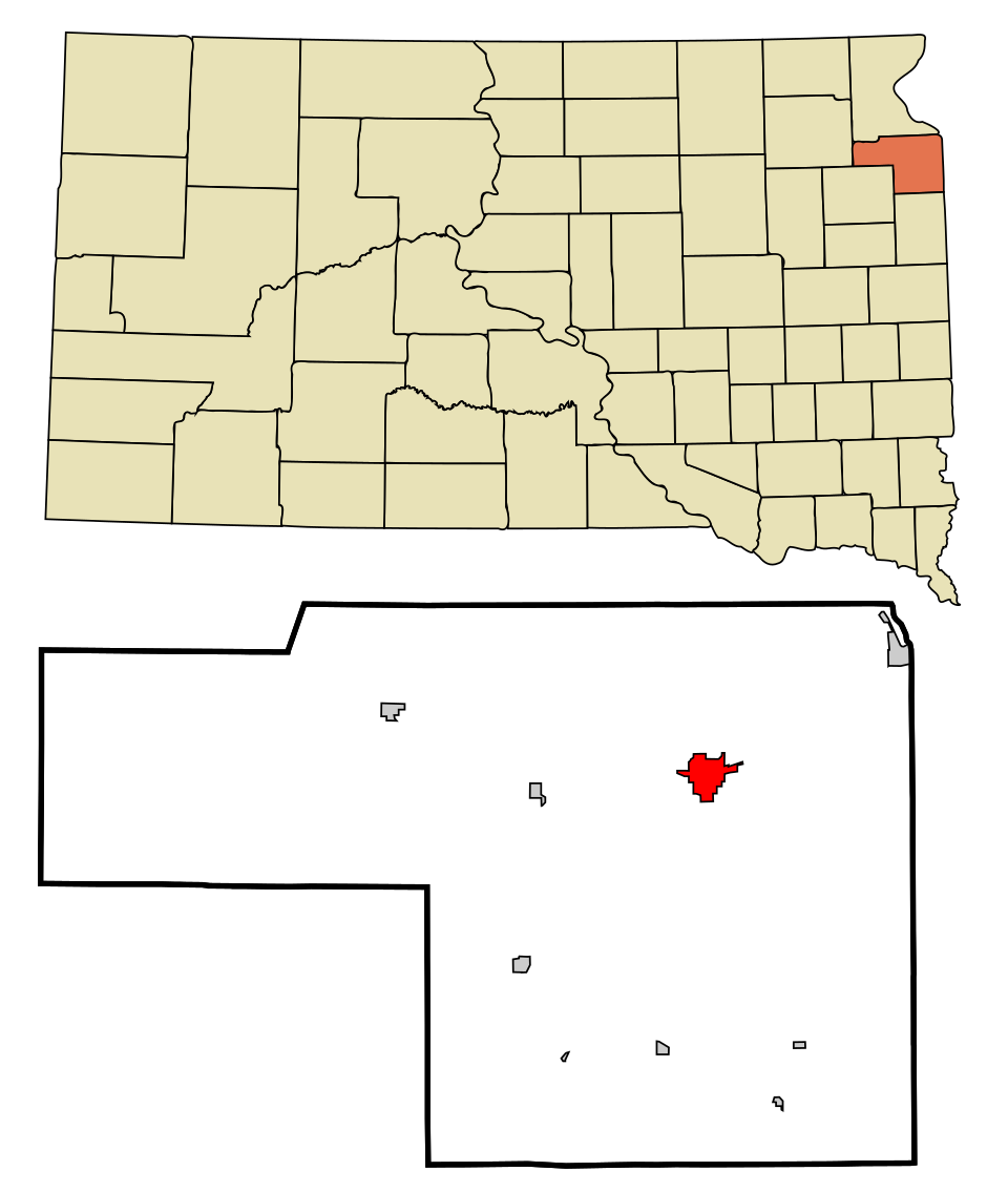 Locator map of Milbank