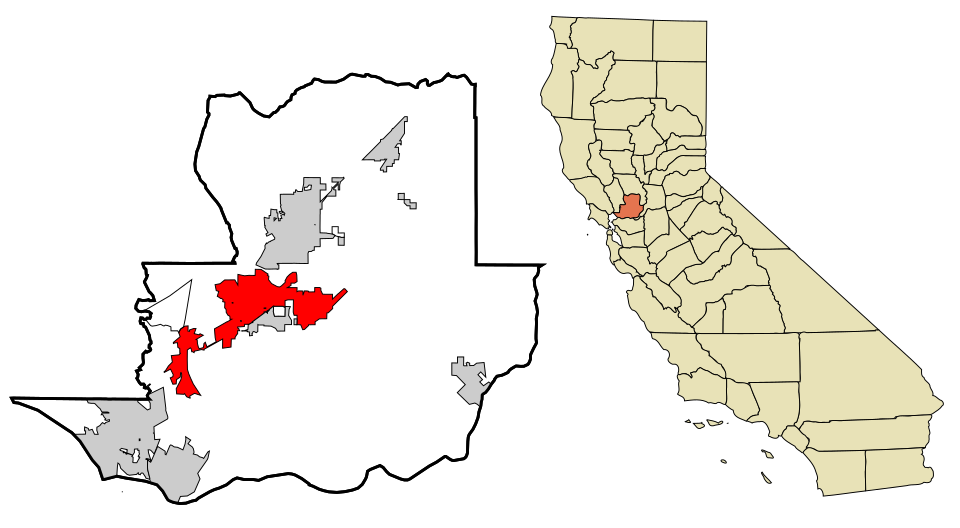Locator map of Fairfield