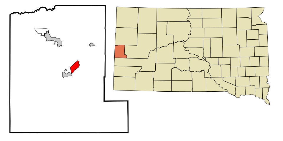 Locator map of Deadwood