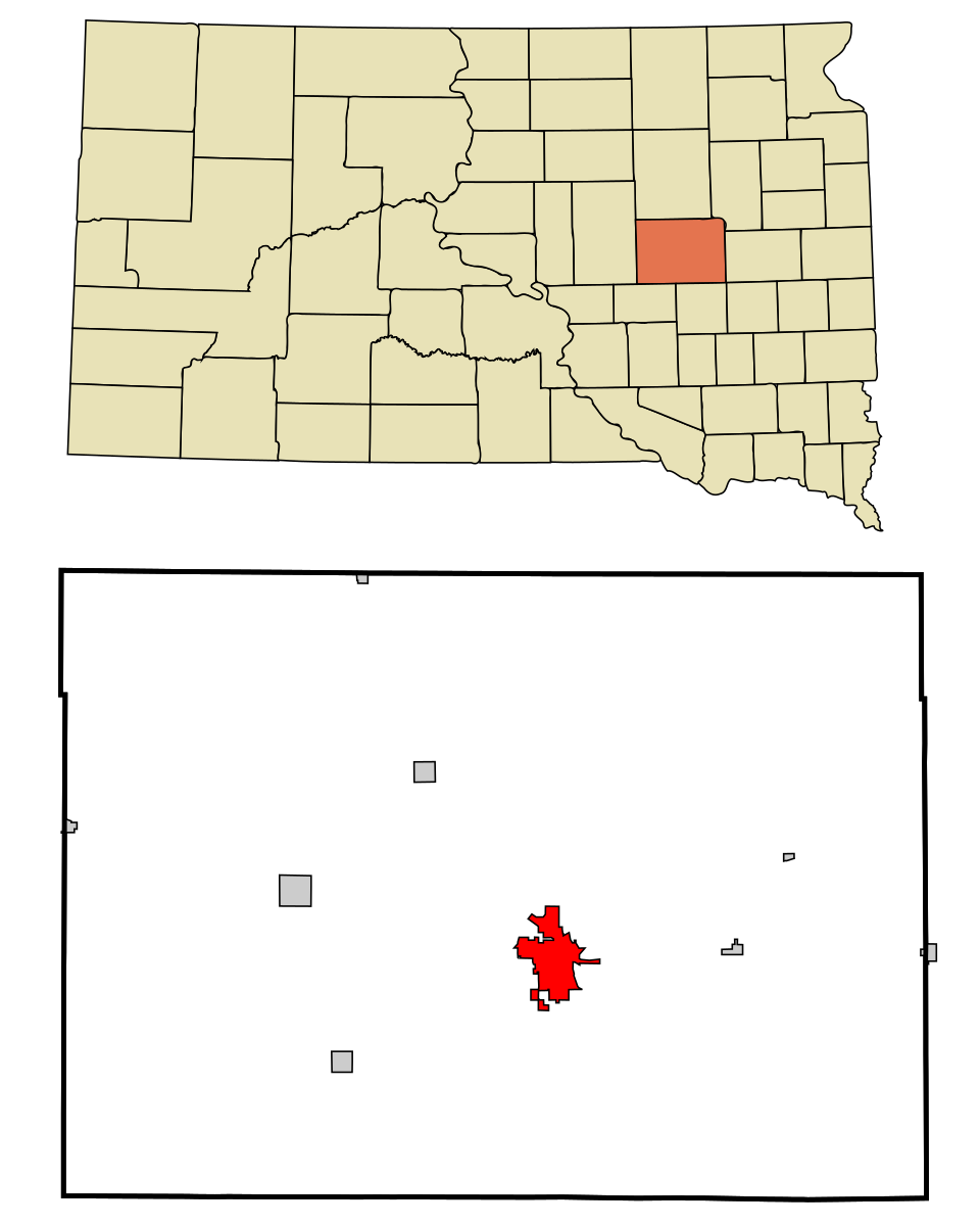 Locator map of Huron