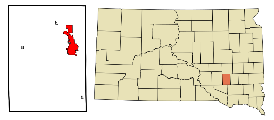 Locator map of Mitchell