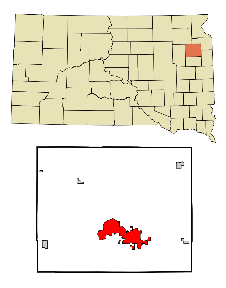 Locator map of Watertown