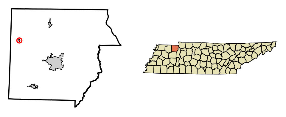 Locator map of Cottage Grove