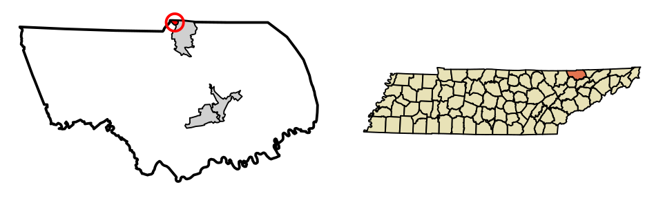 Locator map of Cumberland Gap
