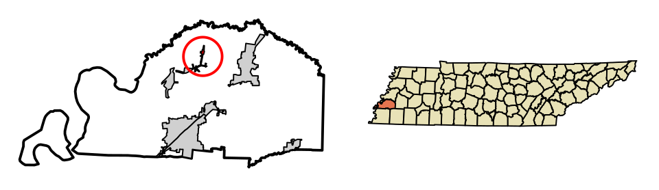 Locator map of Garland
