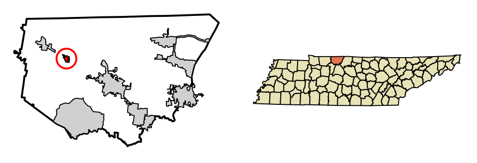 Locator map of Cedar Hill