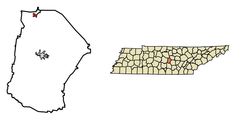 Locator map of Auburntown