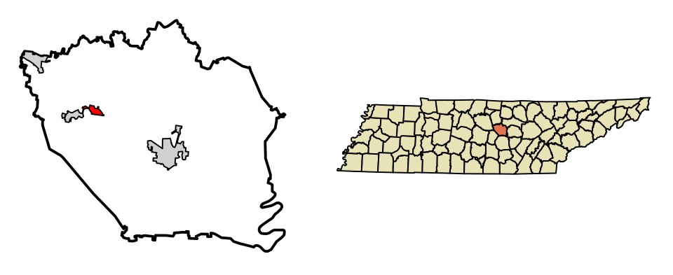 Locator map of Dowelltown