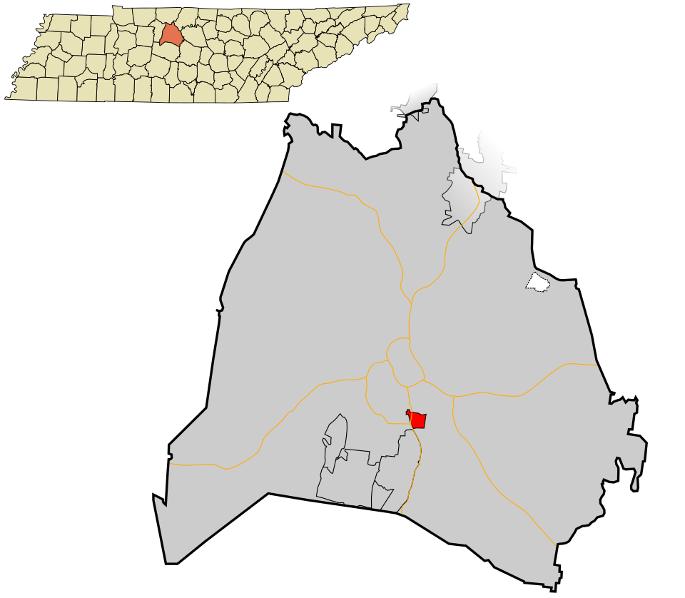 Locator map of Berry Hill