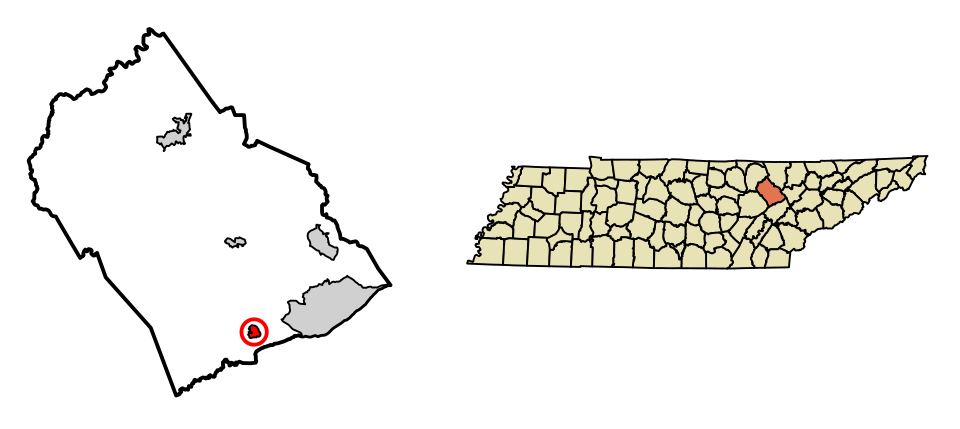 Locator map of Oakdale