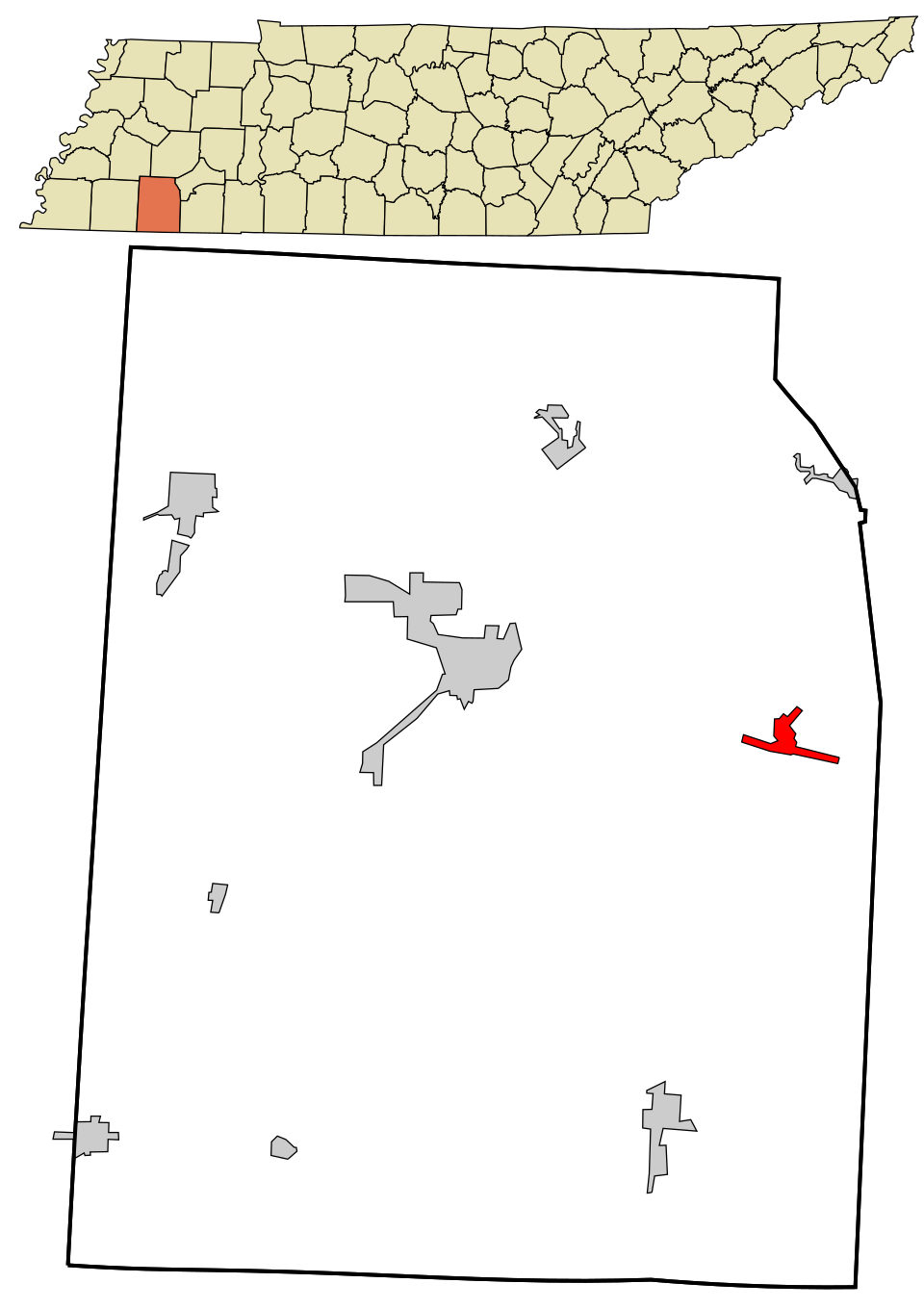 Locator map of Hornsby