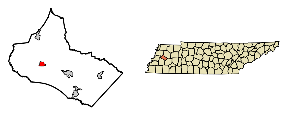 Locator map of Maury