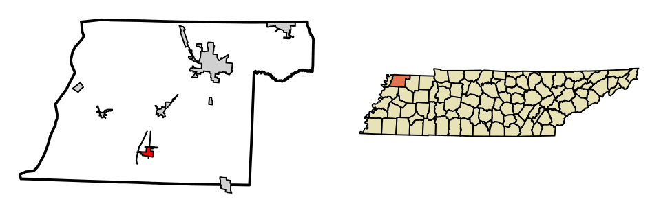 Locator map of Obion