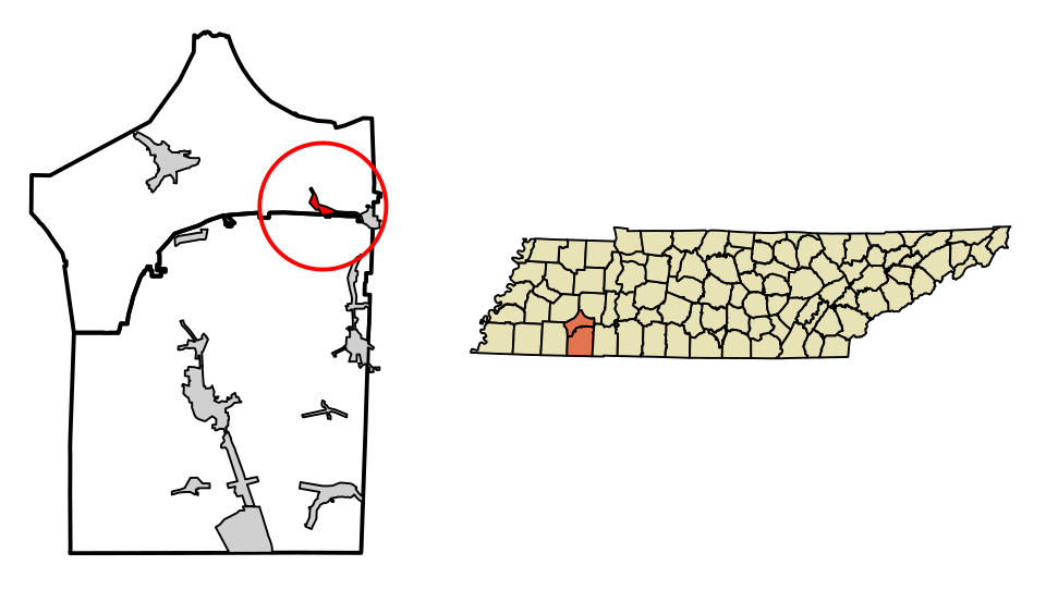 Locator map of Enville