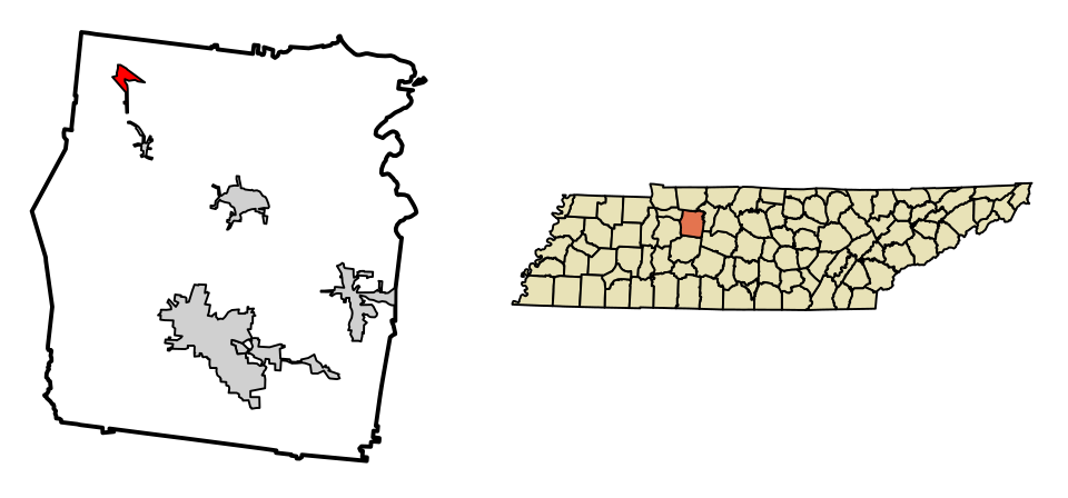 Locator map of Slayden