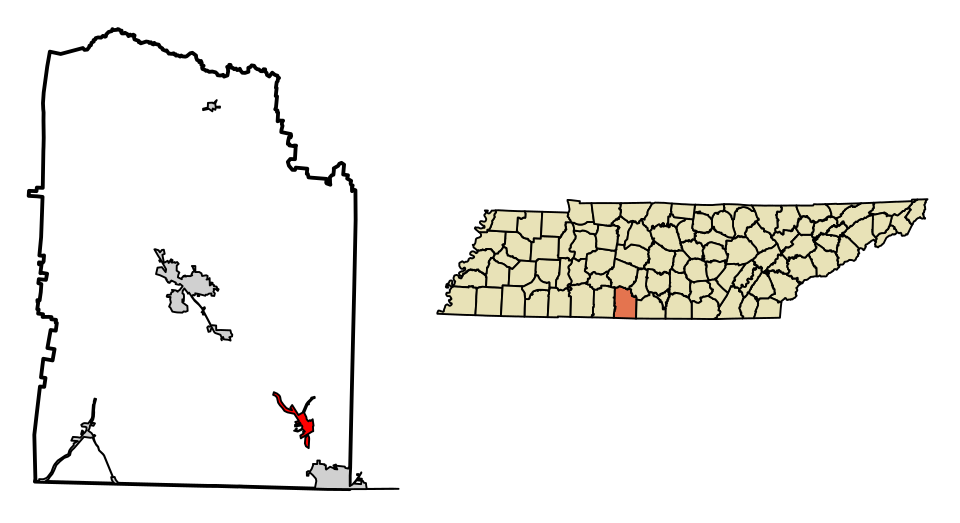 Locator map of Elkton
