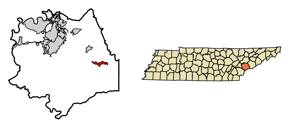 Locator map of Townsend