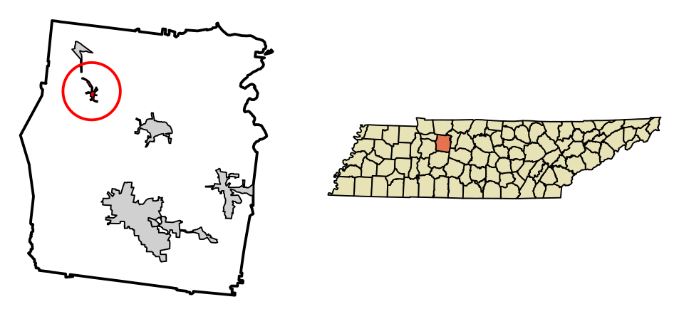 Locator map of Vanleer