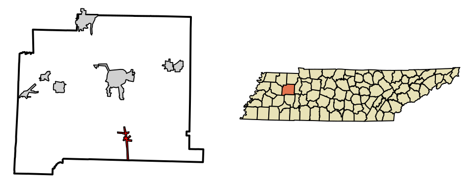 Locator map of Clarksburg