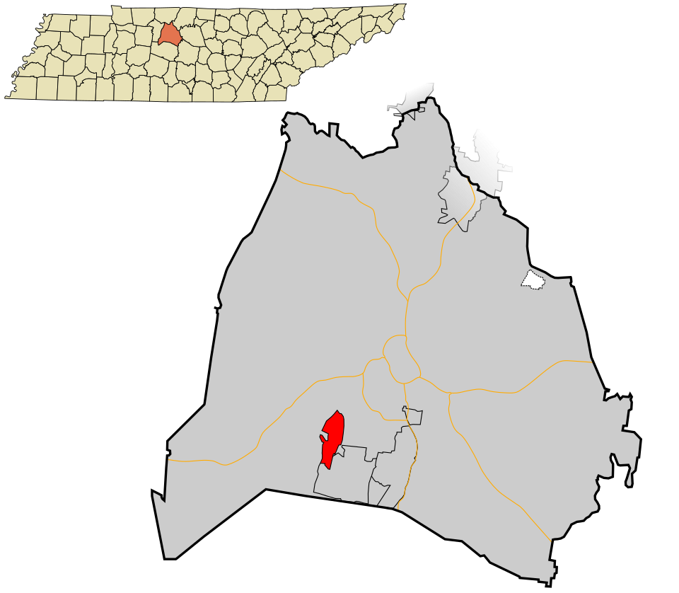 Map of Belle Meade