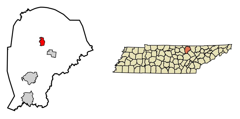 Locator map of Jamestown
