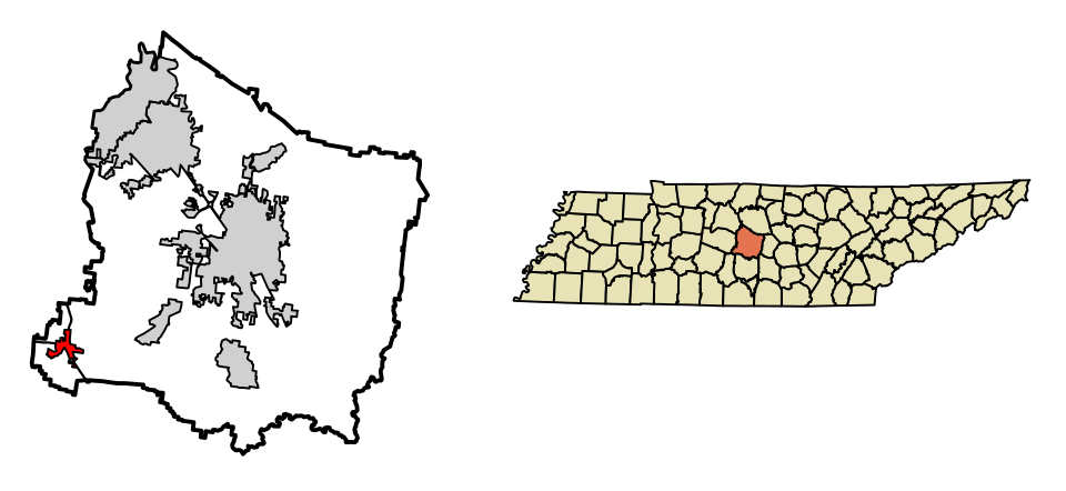 Locator map of Eagleville