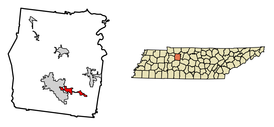 Locator map of Burns