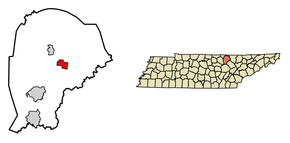 Locator map of Allardt