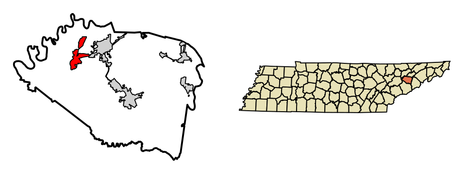 Locator map of New Market