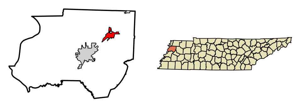 Locator map of Newbern