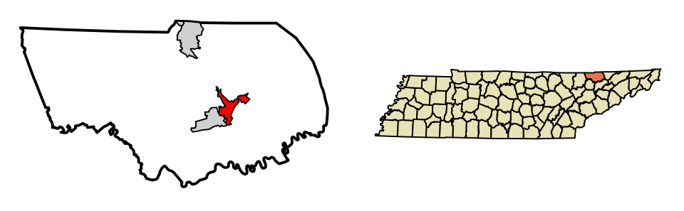 Locator map of Tazewell