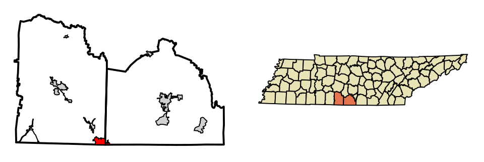 Locator map of Ardmore