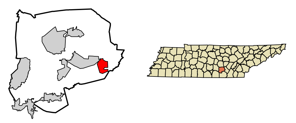 Locator map of Palmer