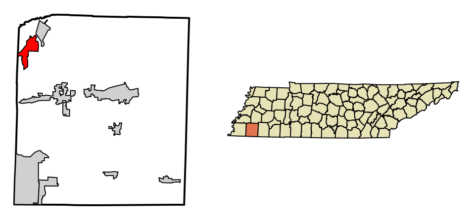 Locator map of Gallaway
